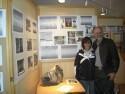 Gail and Tom stand by an oxygen tank fron the 