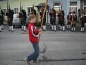 One of three bands that attended play as these units pas in review.