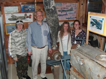 Doug and Mariana Hillhouse with Richard's wife Petra and son Jens 