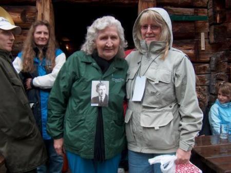 L to R - Jens and Petra Pieber, Marge Tetens (sister of Robert Haglund) and her daughter Diane Tetens