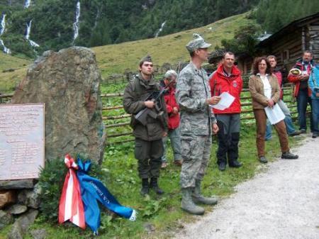  Lt. Colonel McCleary speaks to the people who attended the Dedication