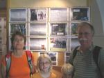 The Lilligren family visits the display of the eleven 301st Bomb Group crash sites in St. Jakob im Walde.