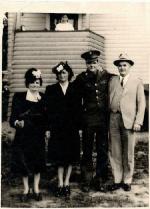 Harry with his Mother and Father and his sister, Virginia, to his right
